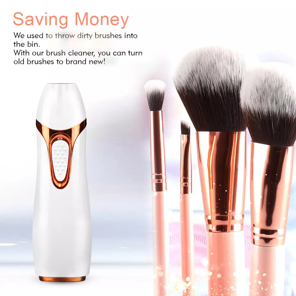 Electric Makeup Brush Cleaner and Dryer Set: Effortlessly Clean and Dry Silicone Makeup Brushes in Just 10 Seconds