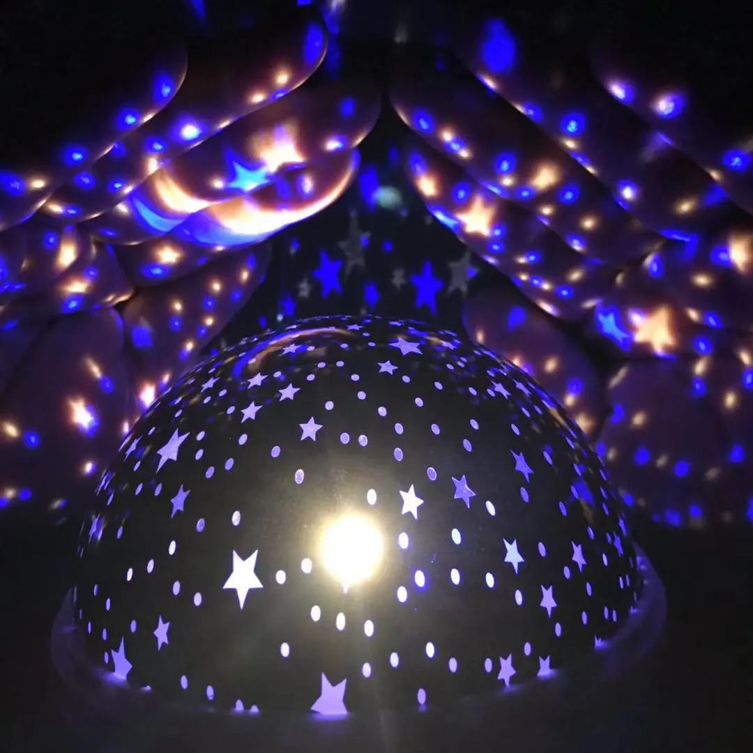 Rotating Sky Moon Lamp: Starry Projector Night Light