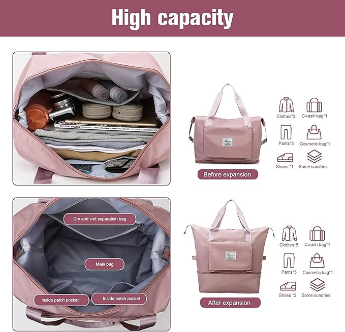 Folding Travel Bags Designed with Ample Storage Capacity