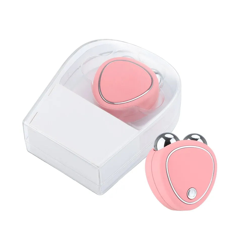 Compact Portable EMS Facial Massager for Delicate Face Contouring, Lifting, and Skin Firming