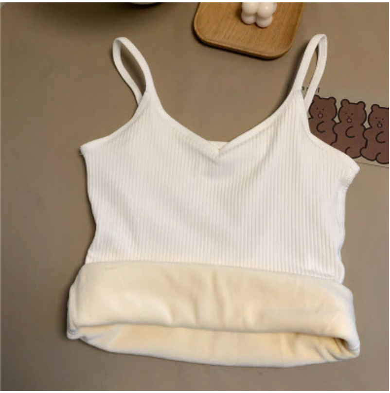 Cozy Winter Thermal Crop Top for Extra Warmth