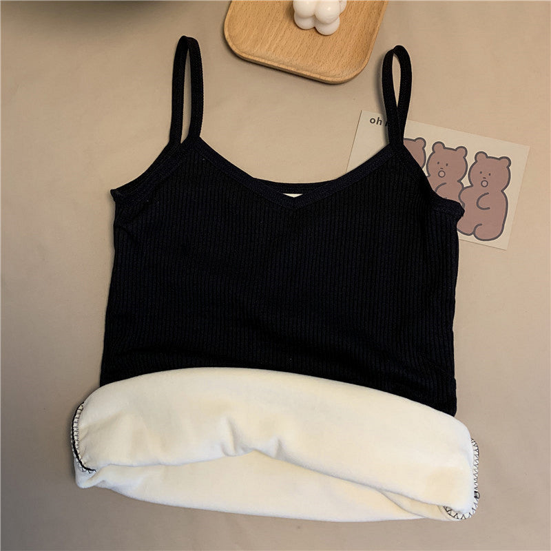 Cozy Winter Thermal Crop Top for Extra Warmth